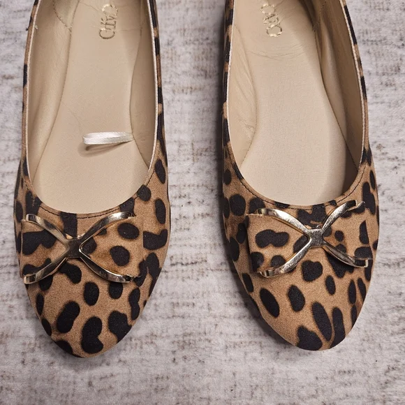 Cato Women's Leopard Print Ballet Flats - Picture 5 of 5